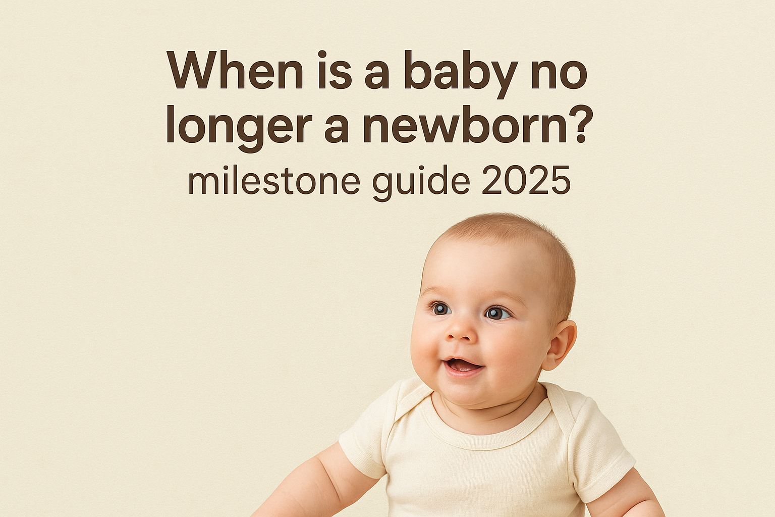 : A mother holding her baby and wondering when is a baby no longer a newborn Alt Text 2: Close-up of a newborn baby showing early growth stages Alt Text 3: Smiling baby illustrating when is a baby no longer a newborn Alt Text 4: Newborn baby development and signs of growing up Alt Text 5: Parents learning when is a baby no longer a newborn